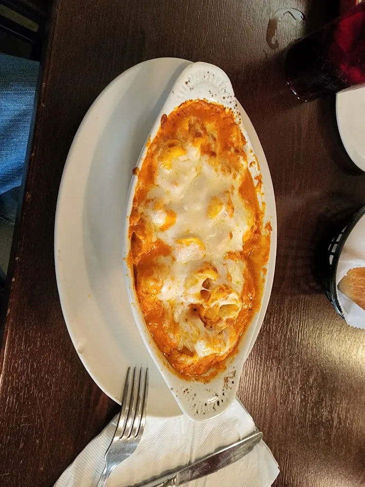 Baked Tortellini in Pink Sauce